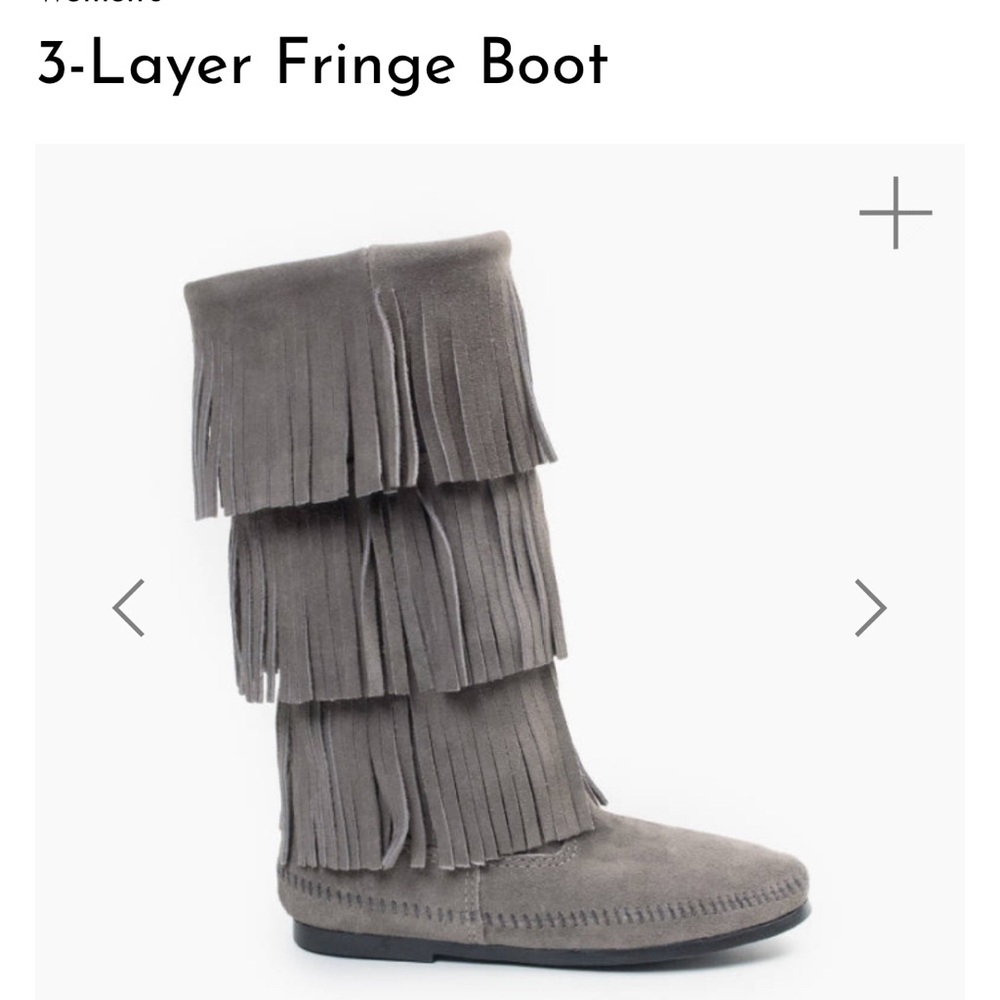 Fun and stylish! Brand New Three-Layer Fringe Boot